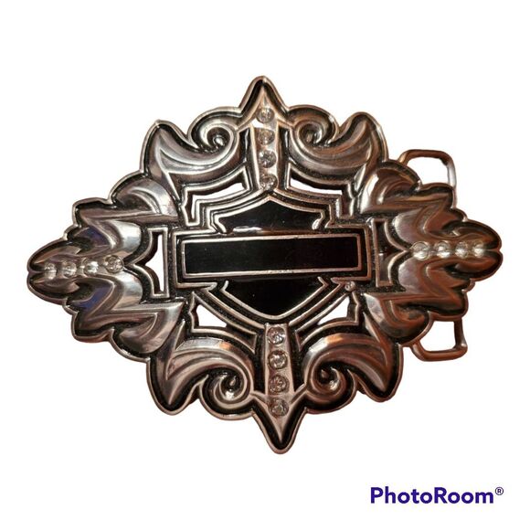 harley-davidson belt buckle With Rhinestones - (RH) - Picture 1 of 4